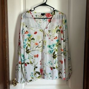 Beautiful print, long sleeve top